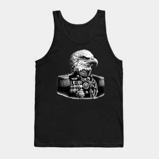 Majestic Eagle Wearing A Victorian-Era Admiral Uniform Tank Top